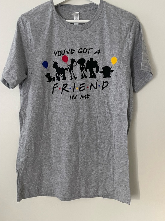 graphic tee Tops - Toy Story Gray 'You've Got a Friend in Me' Toy Silhouette Graphic Tee
